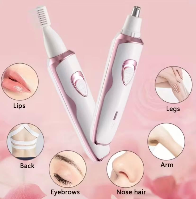 Electric razor 4 in 1 rechargeable grooming kit lady